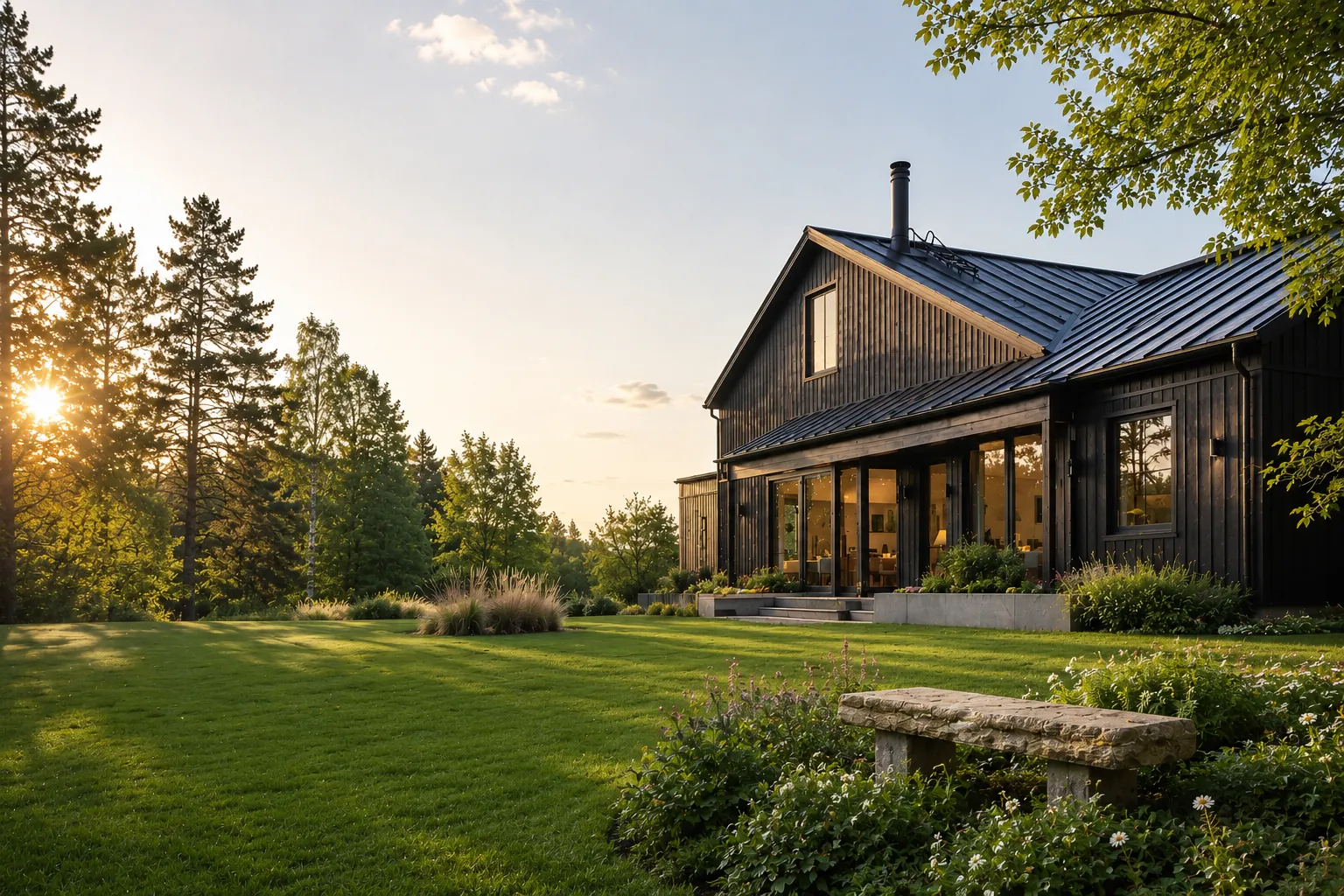 Villa med ren ventilation